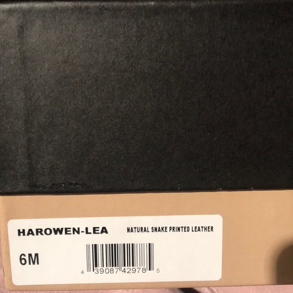 Halogen Rowen Snake Print Peep Toe Bootie - Picture 6 of 14